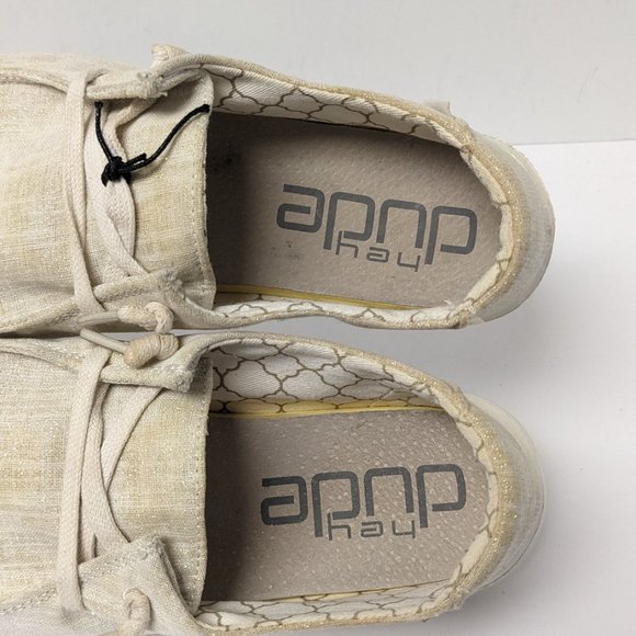 Hey Dude Wendy Slip-On Shoes, Sparkling Gold, Women's 7 M - Picture 5 of 7